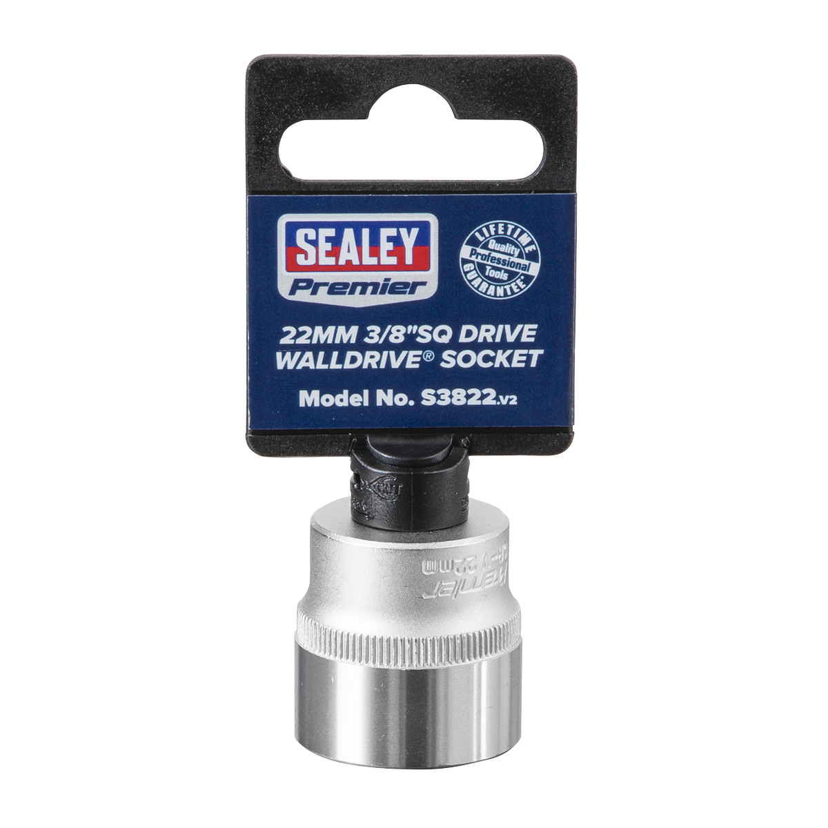Sealey S3822 Premier Socket 3/8"Sq Drive 22mm - additional view 4