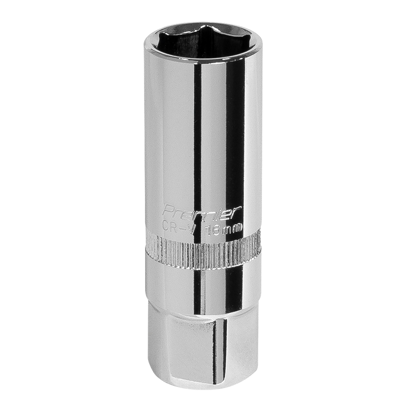 Sealey S38SP10 Premier Spark Plug Socket 3/8"Sq Drive 16mm