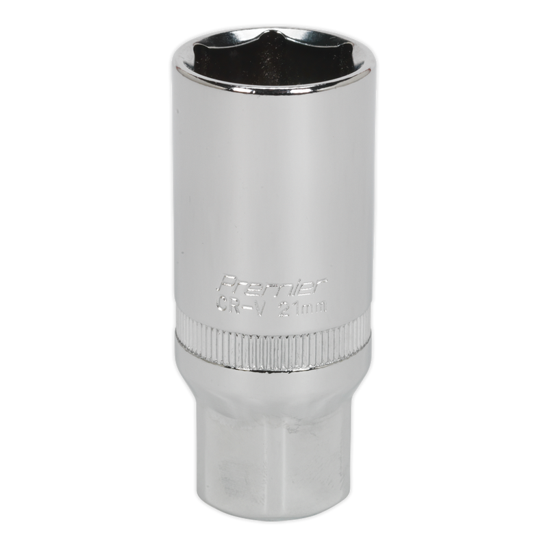 Sealey S38SP14 Premier Spark Plug Socket 3/8"Sq Drive 21mm