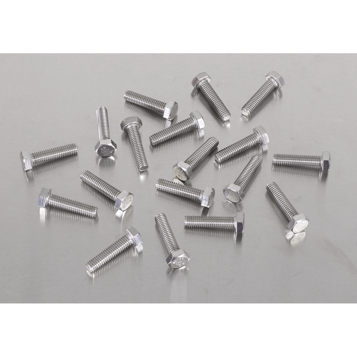Sealey S625S Stainless Steel Set Screw M6 x 25mm 1mm Pitch, DIN 933 - Pack of 50 - additional view 2