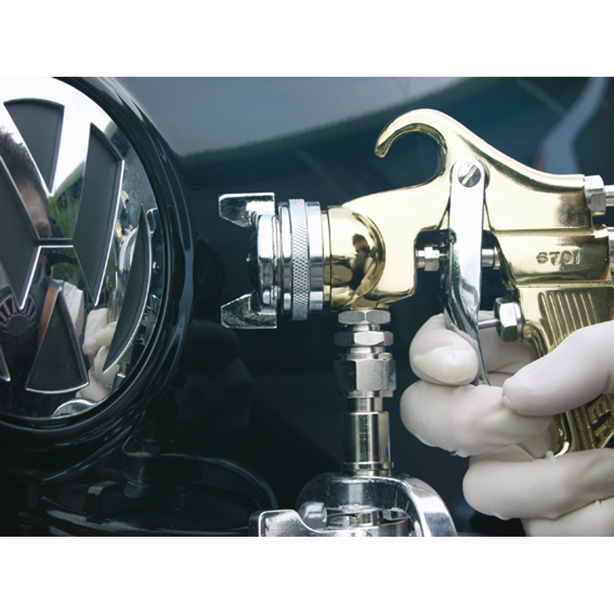 Sealey S701 Workshop Gold Series Suction Feed Spray Gun 1.8mm Set-Up - additional view 6