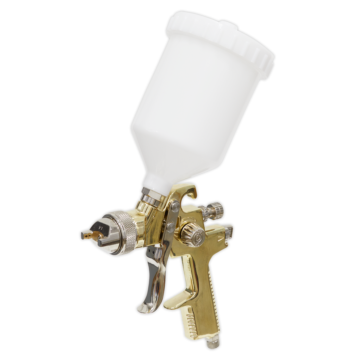 Sealey S701G Gold Series Gravity Feed Spray Gun 1.4mm Set-Up