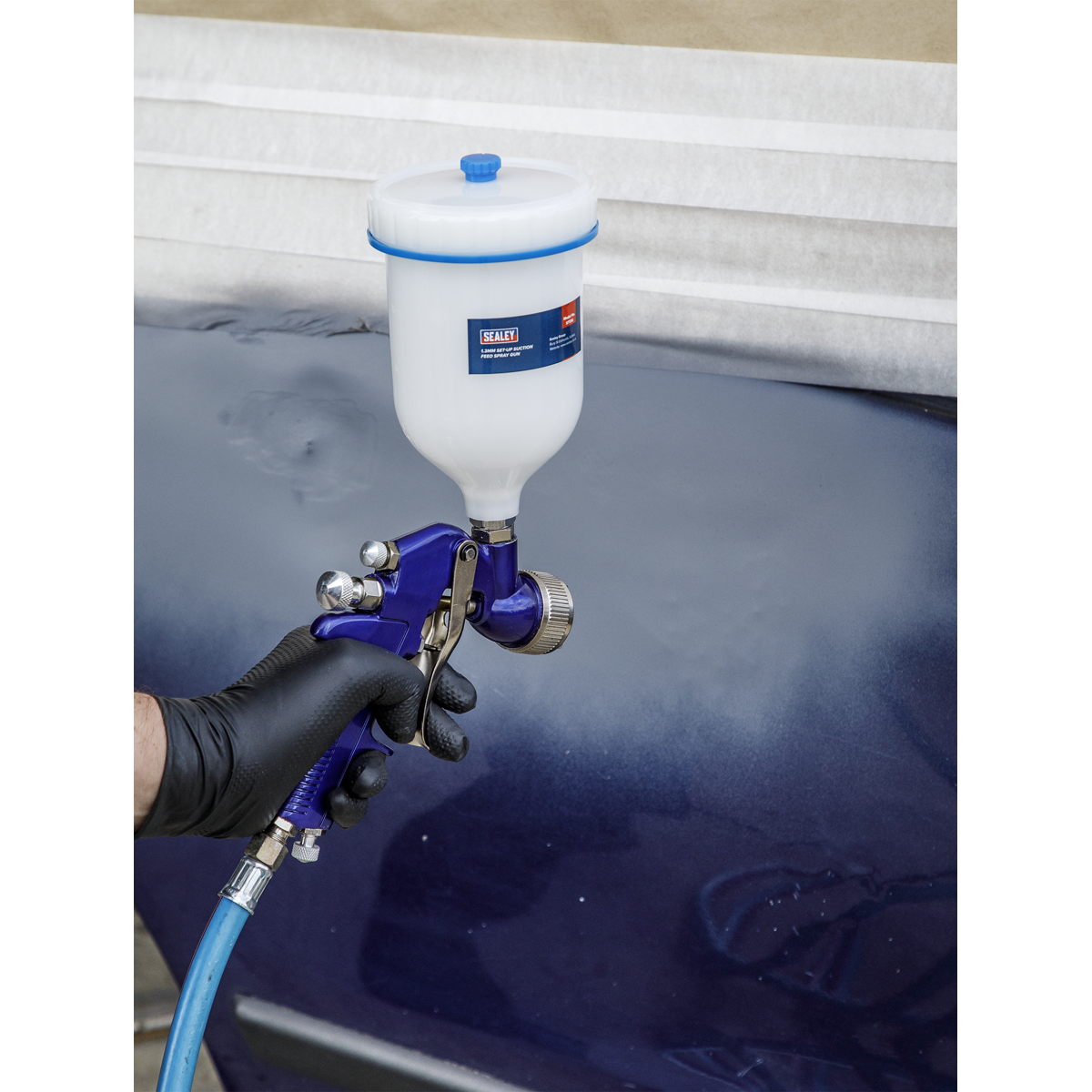 Sealey S713G Gravity Feed Spray Gun 1.3mm Set-Up - additional view 7