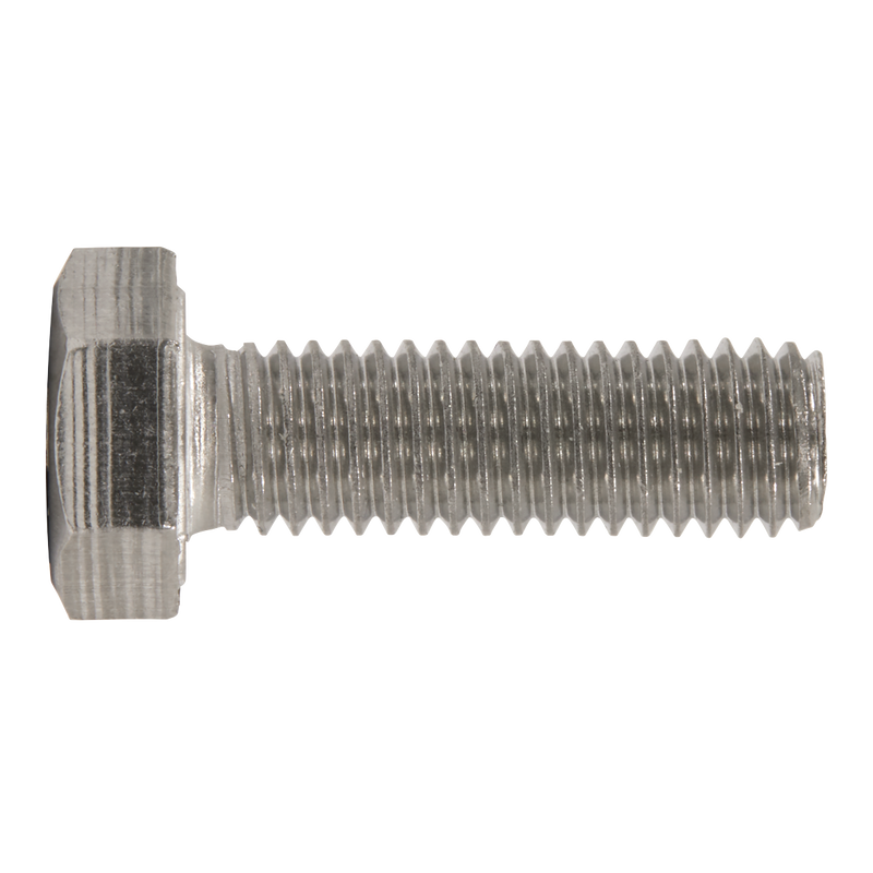 Sealey S825S Stainless Steel Hex Head Set Screw DIN 933 - M8 X 25 A2 - Pack of 50 - additional view 5