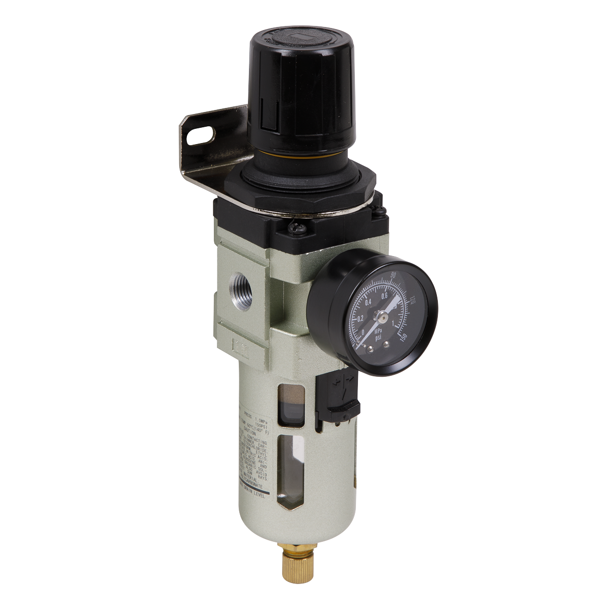 Sealey SA106FR Air Filter/Regulator Max. Airflow 70cfm