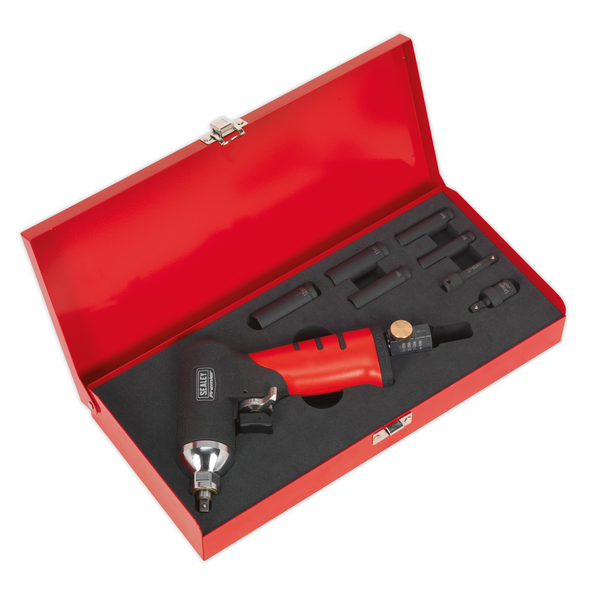 Sealey SA141 Premier Air Impact Wrench Diesel Glow Plug Kit 1/4"Sq Drive