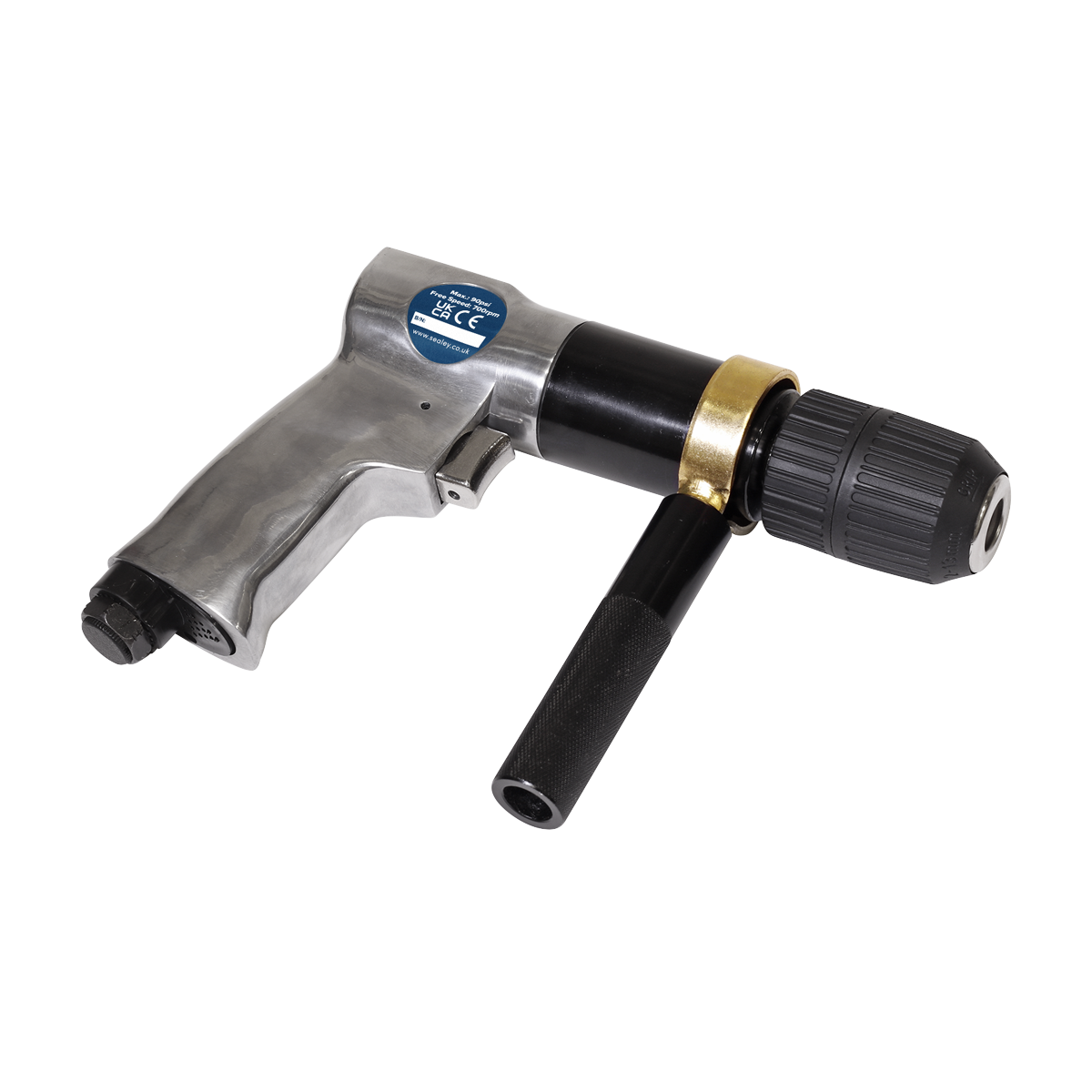 Sealey SA27 Reversible Air Drill 13mm with Keyless Chuck - additional view 2
