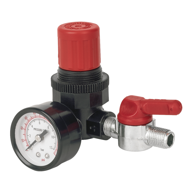 Sealey SA5/RG/14 Air Regulator 1/4"BSP Female to 1/4"BSP Male - additional view 2