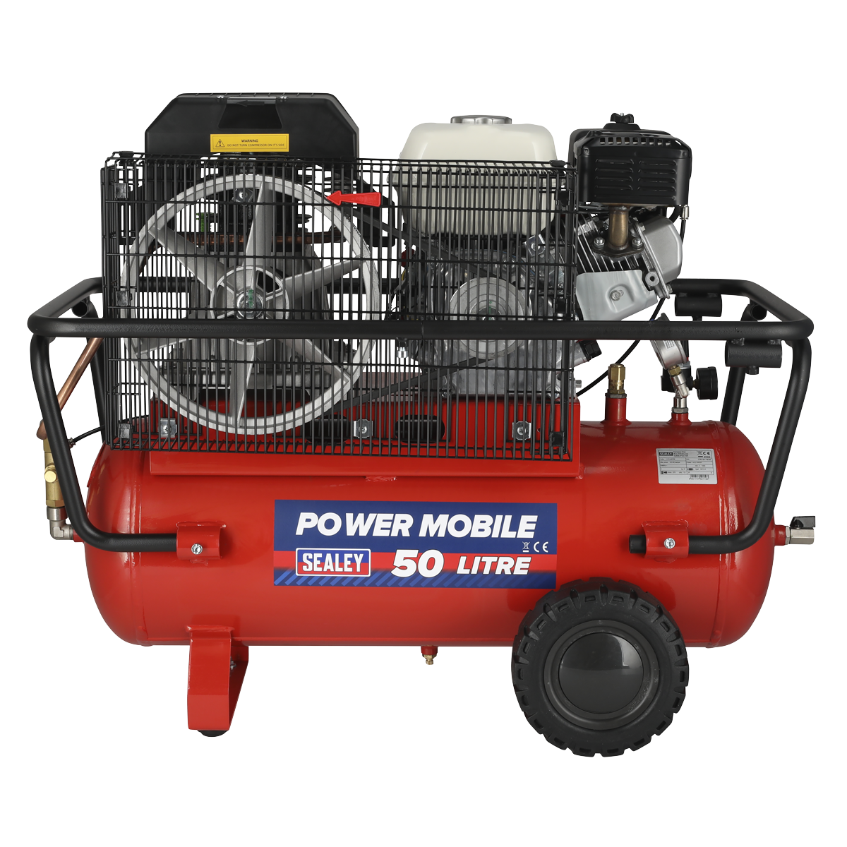 Sealey SA5055 50L Belt Drive Air Compressor with Petrol Engine 5.5hp - additional view 6