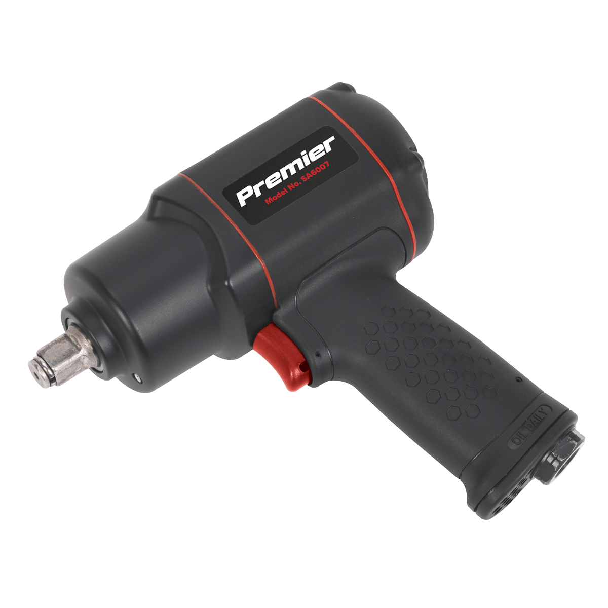 Sealey SA6007 Premier Twin Hammer Composite Air Impact Wrench 1/2"Sq Drive