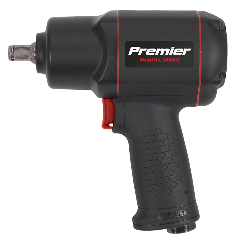 Sealey SA6007 Premier Twin Hammer Composite Air Impact Wrench 1/2"Sq Drive - additional view 3