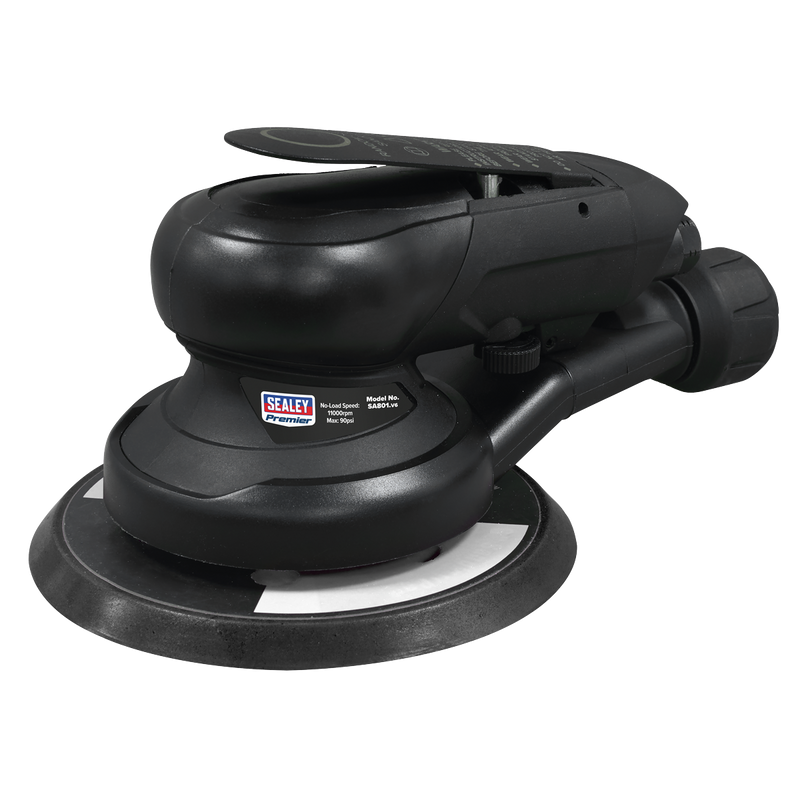 Sealey SA801 Air Palm Orbital Sander Ø150mm Dust-Free