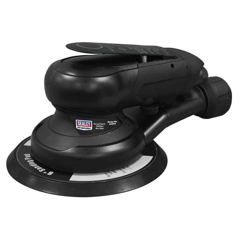 Sealey SA803 Air Palm Orbital Sander Ø150mm Dust-Free