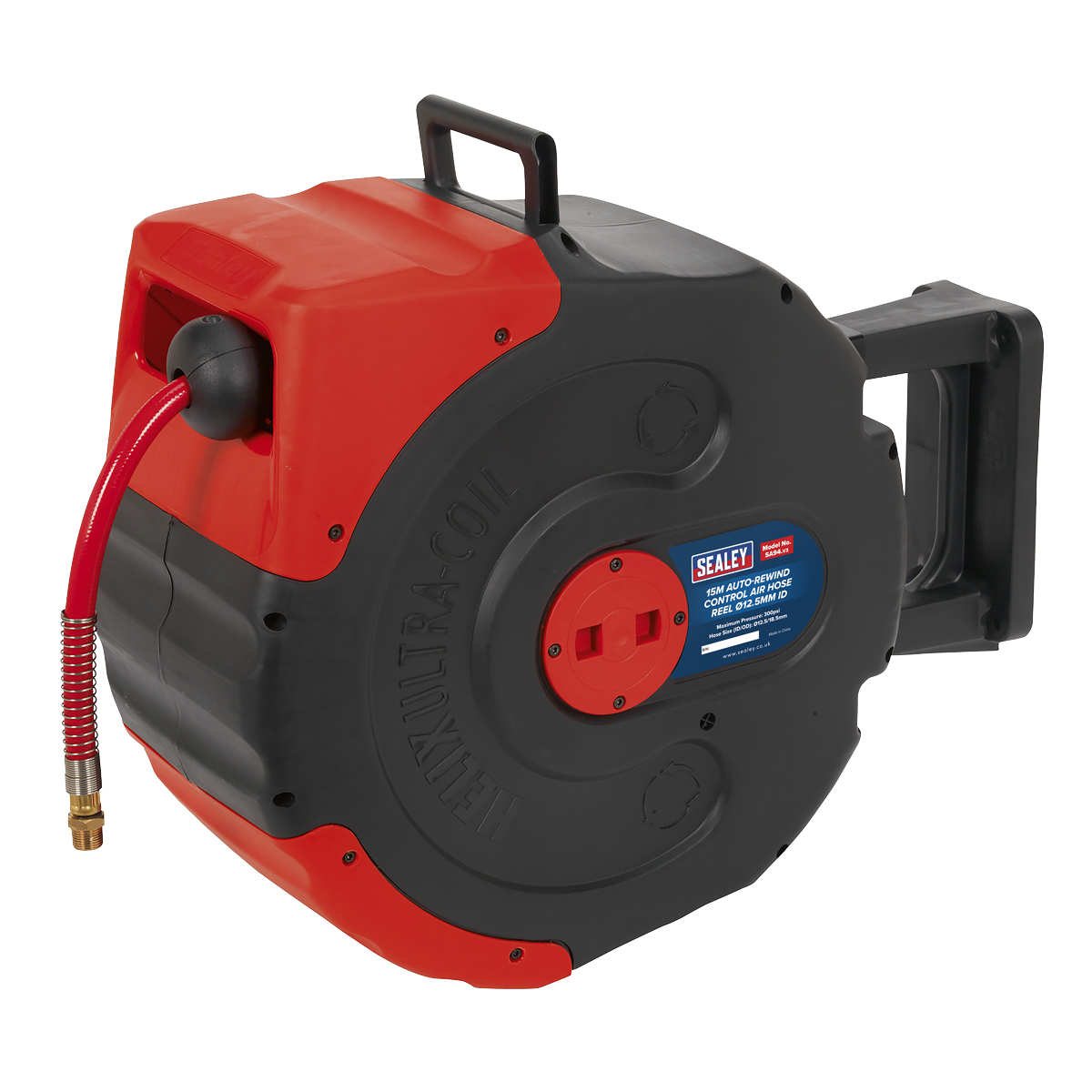 Sealey SA94 15m Auto-Rewind Control Air Hose Reel 12.5mm ID - additional view 2
