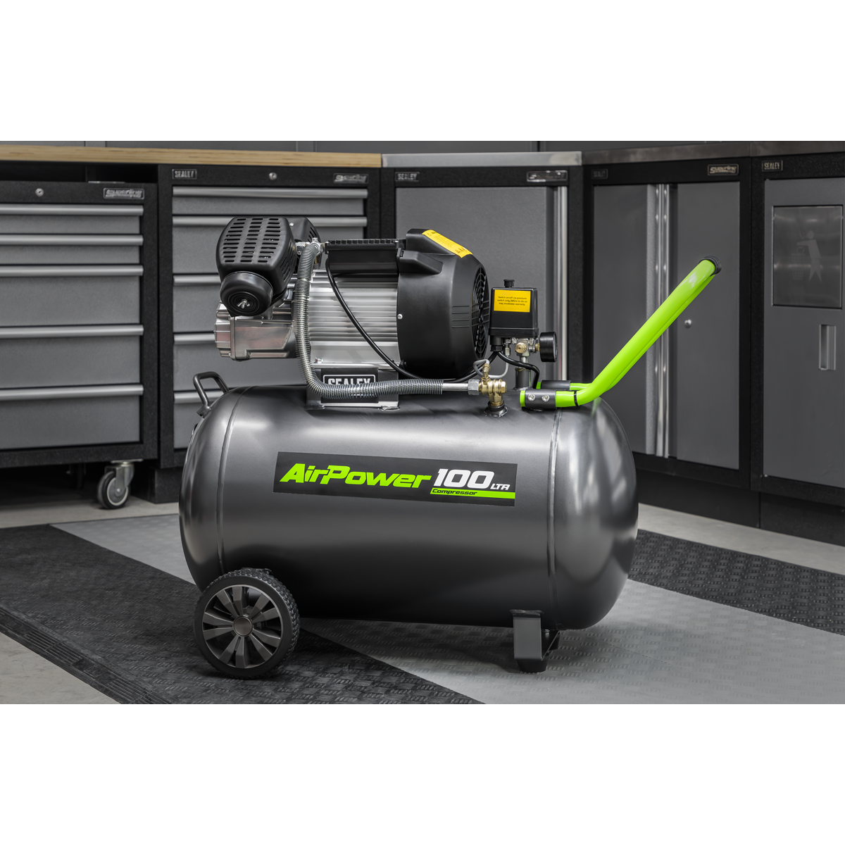 Sealey SAC10030VE 100L V-Twin Direct Drive Air Compressor 3hp - additional view 9