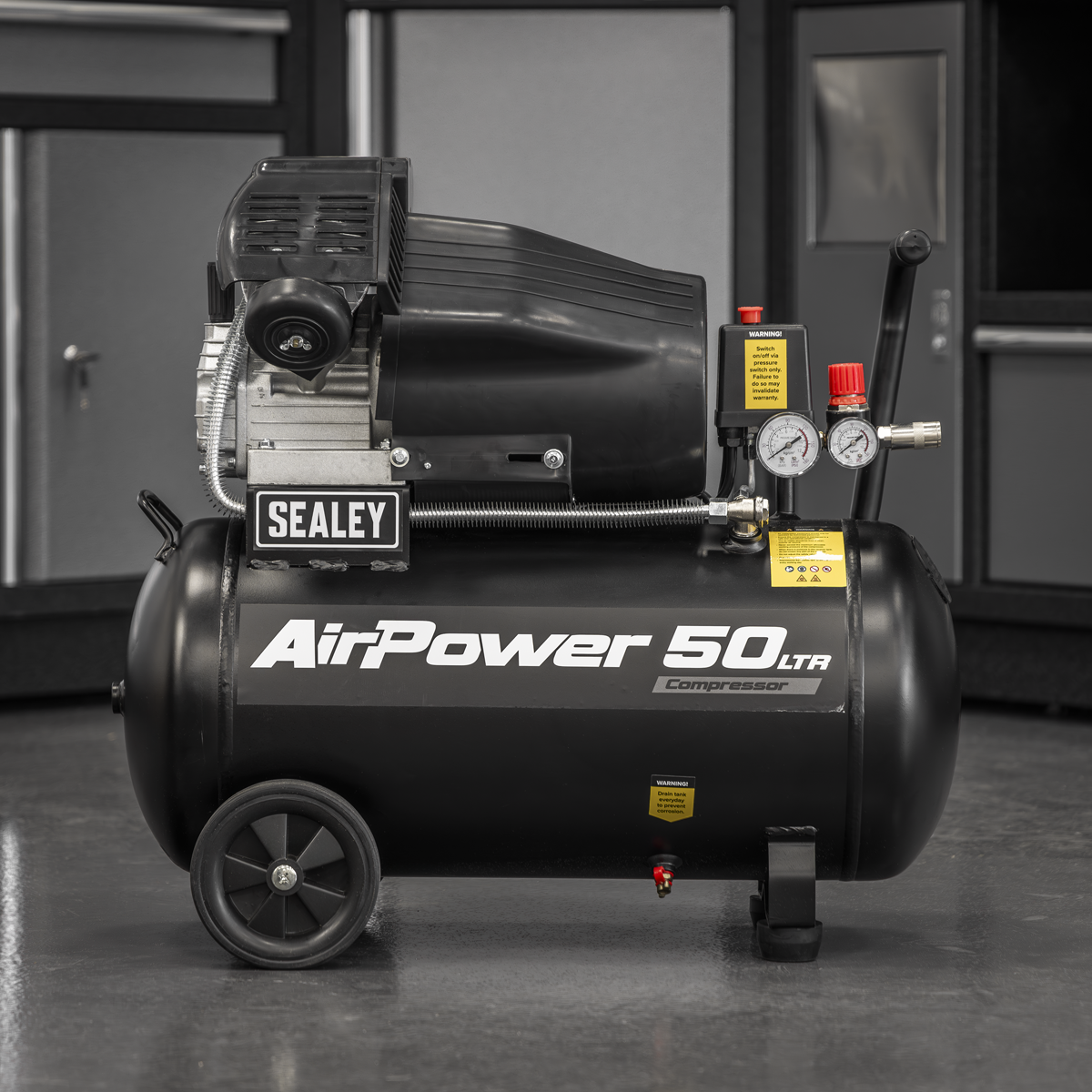 Sealey SAC5030VA 50L V-Twin Direct Drive Air Compressor 3hp - additional view 11