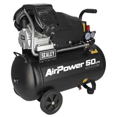 Sealey SAC5030VA 50L V-Twin Direct Drive Air Compressor 3hp