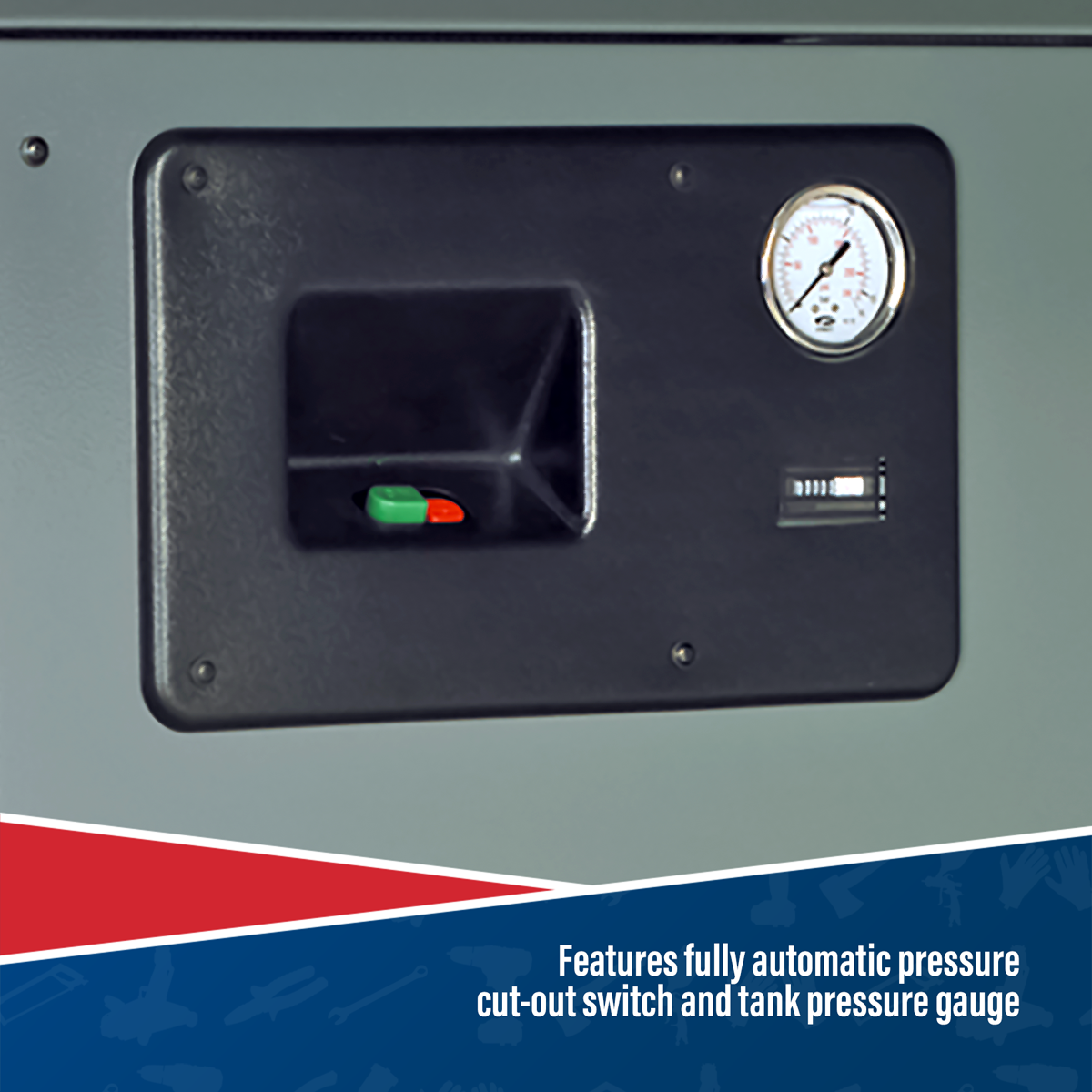 Sealey SAC72775BLN 270L Low Noise Belt Drive Air Compressor with Cast Cylinders 7.5hp 2-Stage - additional view 2