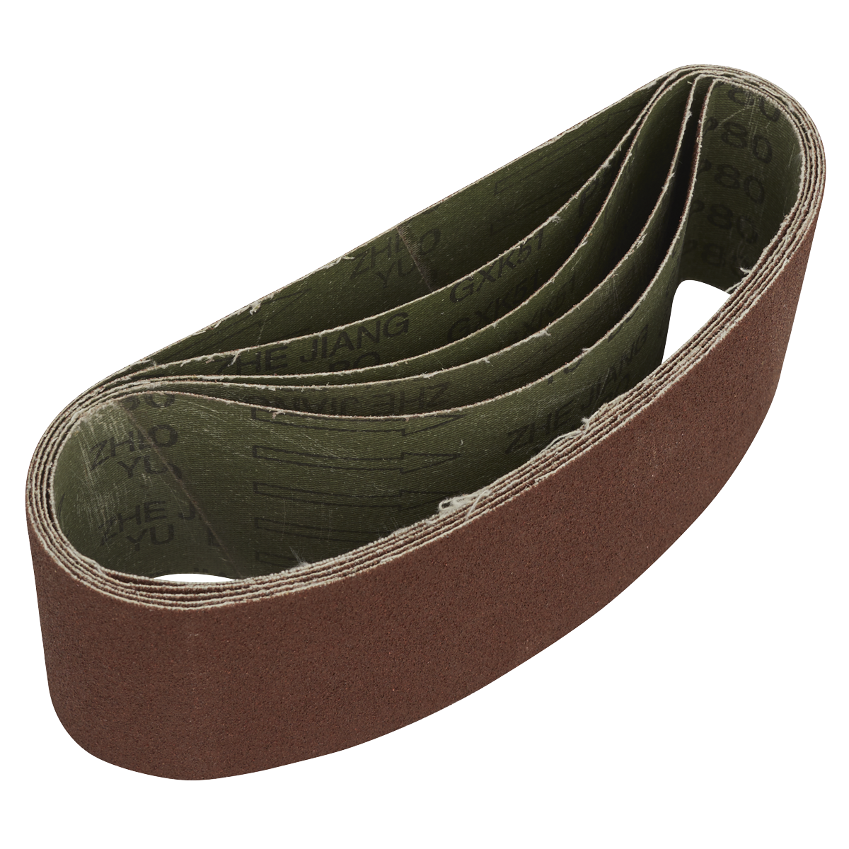 Sealey SB80457 76 x 457mm Sanding Belt 80Grit - Pack of 5