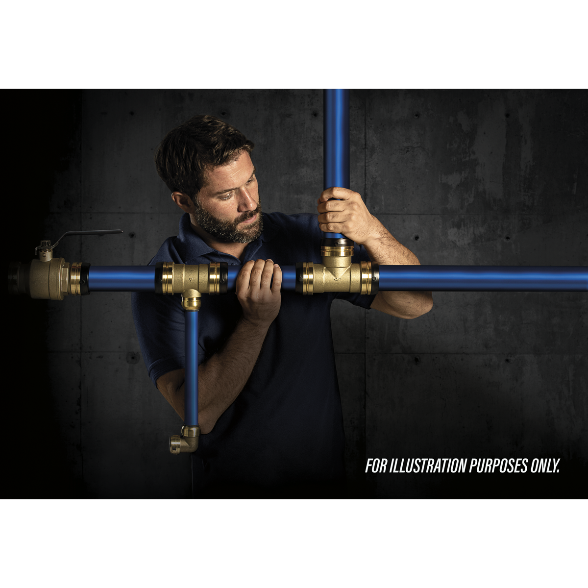 Sealey SBA22BWE SharkBite® Brass Wingback Elbow 22mm x 3/4"BSP - additional view 4