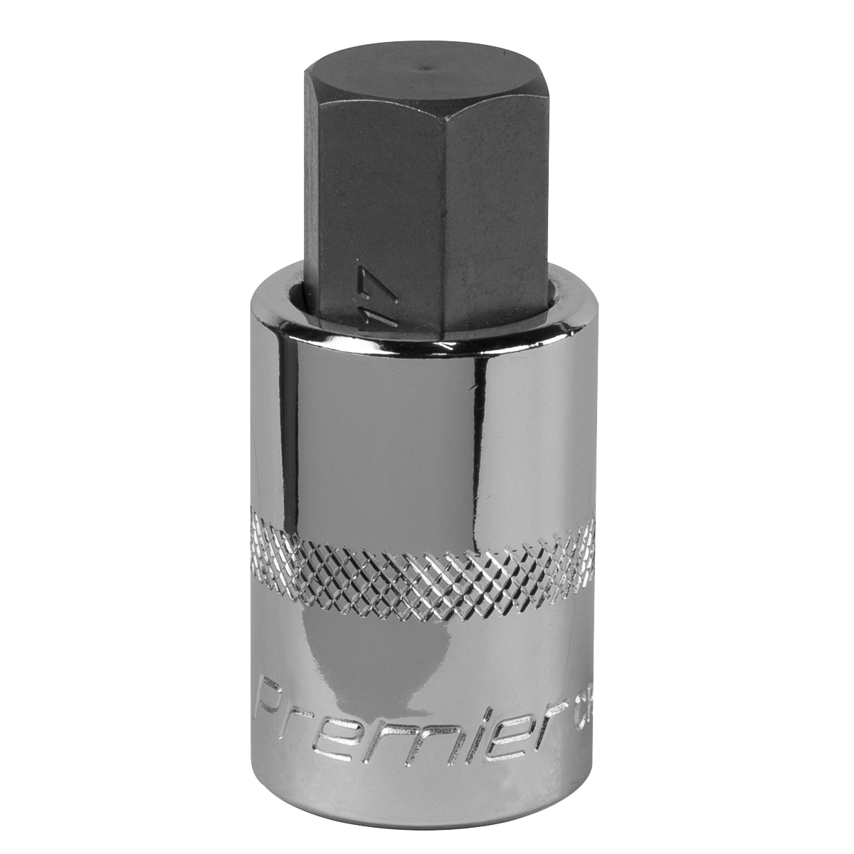 Sealey SBH025 Premier Hex Socket Bit 1/2"Sq Drive 17mm