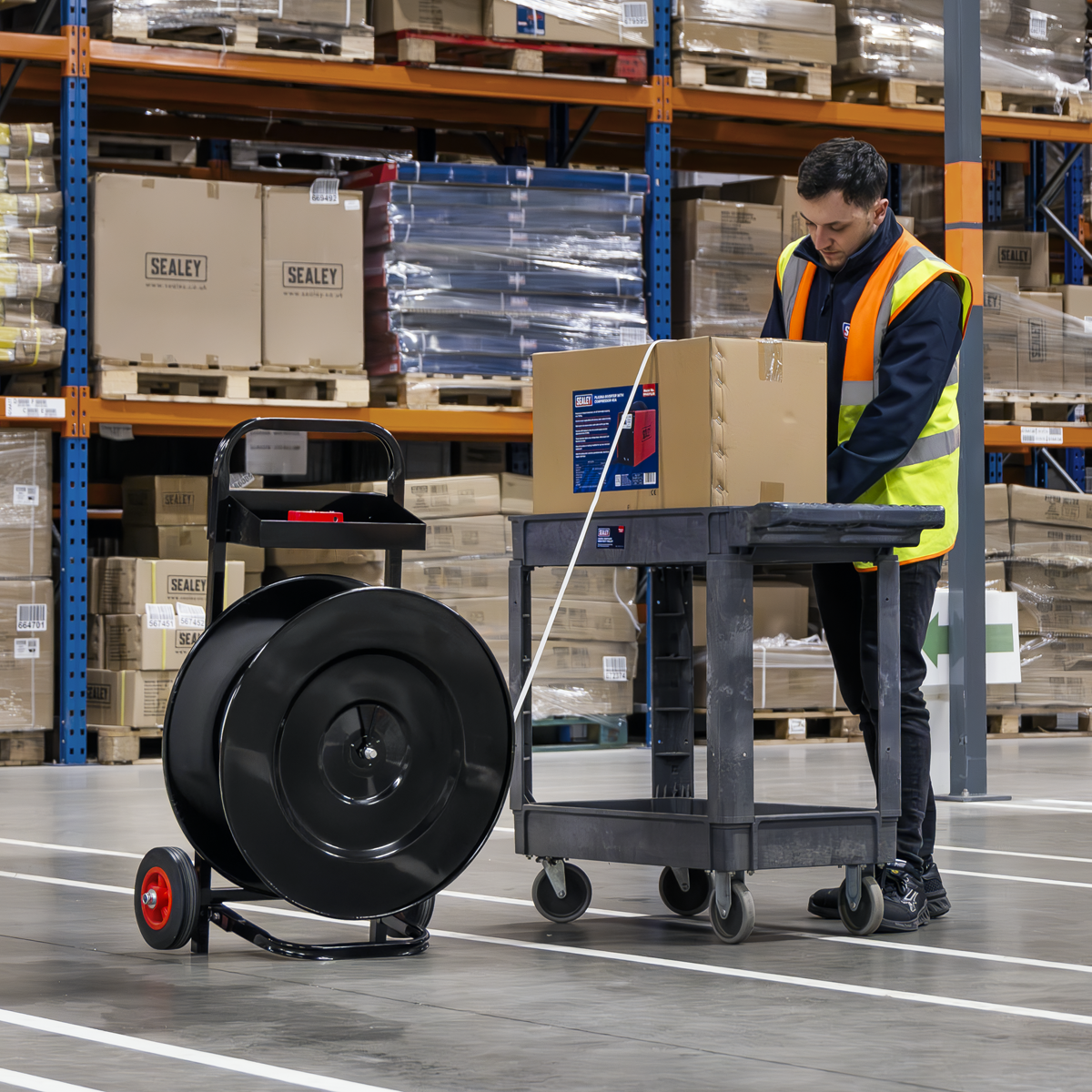 Sealey SBT01 Heavy-Duty Mobile Strapping Dispenser - additional view 5