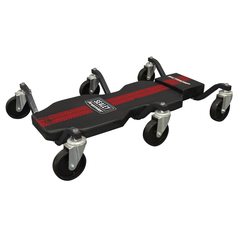 Sealey SCR101P Steel Creeper with 6 Rough Ground 5" Wheels & Headrest - additional view 10