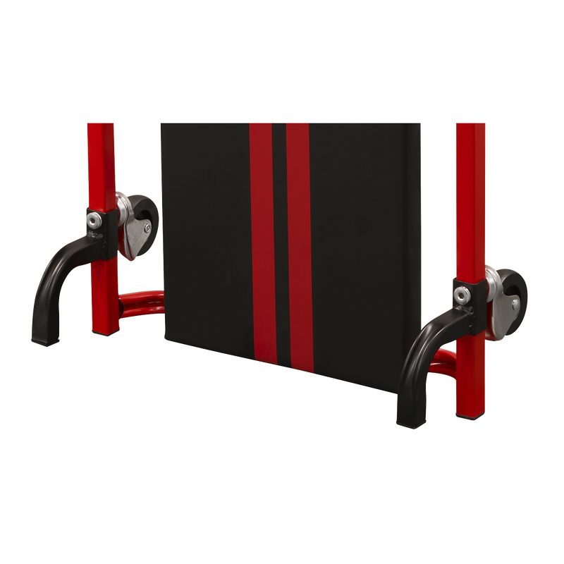 Sealey SCR75 36" Deluxe American-Style Creeper with Steel Frame & 6 Wheels - Red - additional view 11
