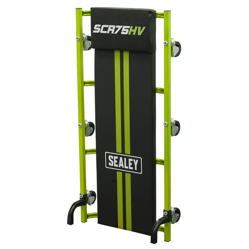 Sealey SCR75HV 36" Deluxe American-Style Creeper with Steel Frame & 6 Wheels - Hi-Vis