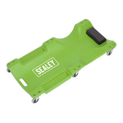 Sealey SCR80HV Composite Creeper with 6 Wheels - Hi-Vis Green