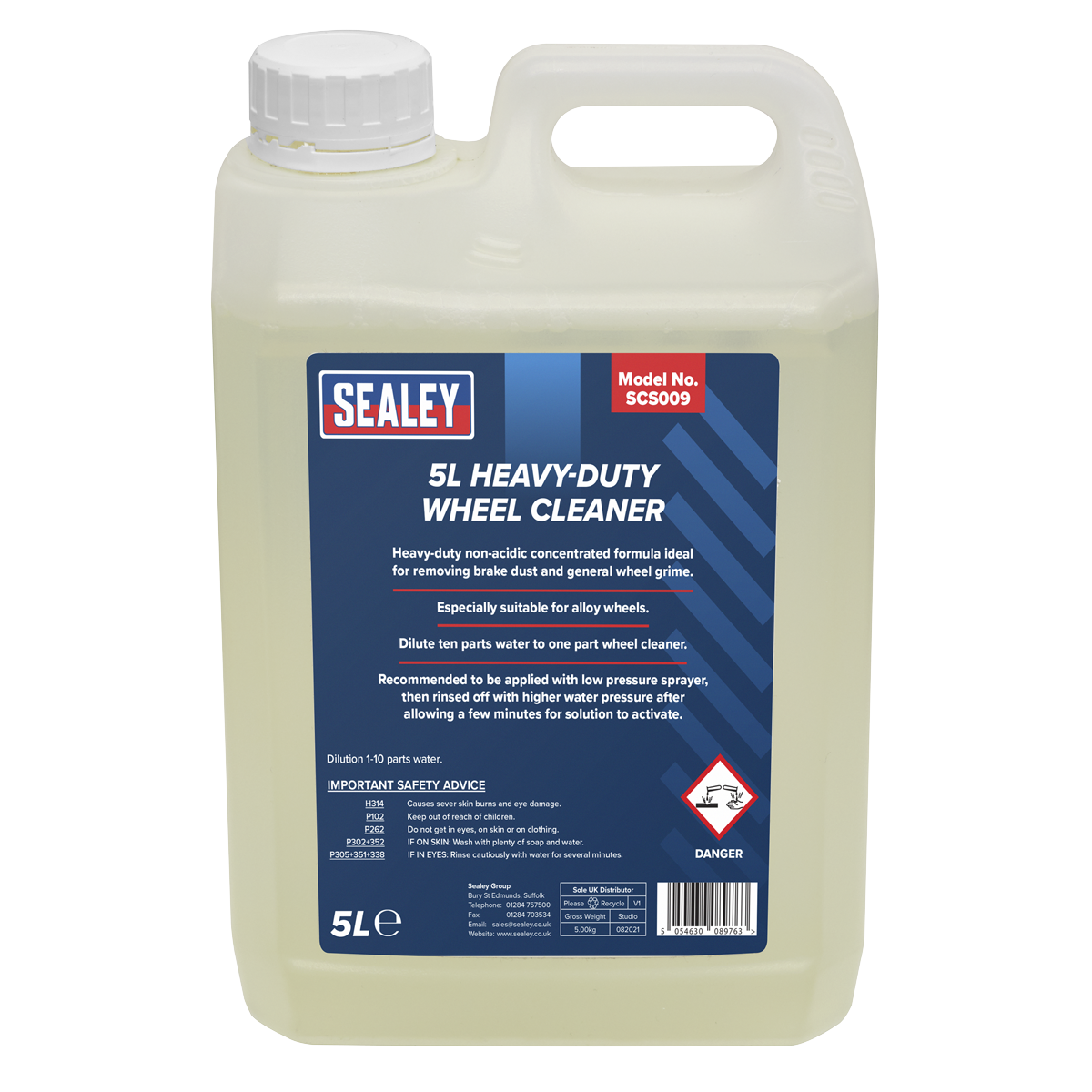 Sealey SCS009 Heavy-Duty Wheel Cleaner 5L - additional view 2