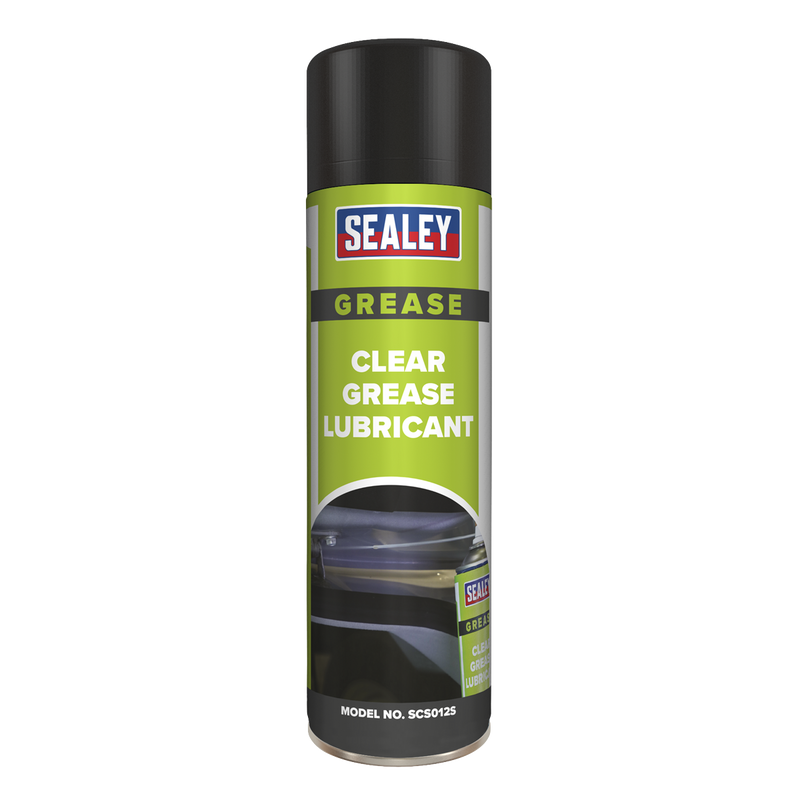 Sealey SCS012 Clear Grease Lubricant 500ml - Pack of 6