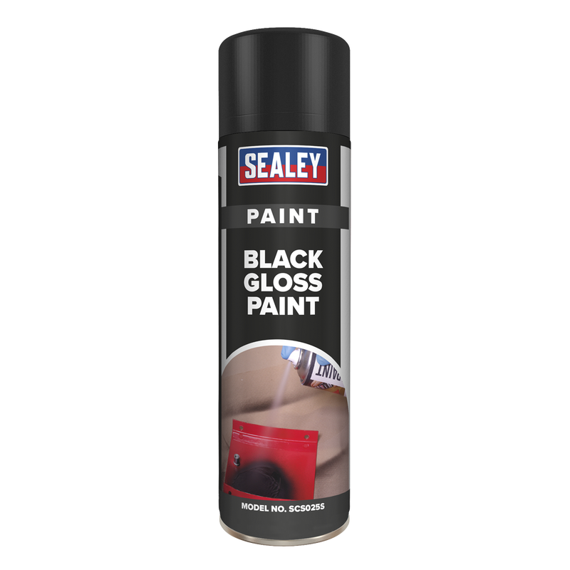 Sealey SCS025S Gloss Paint 500ml - Black