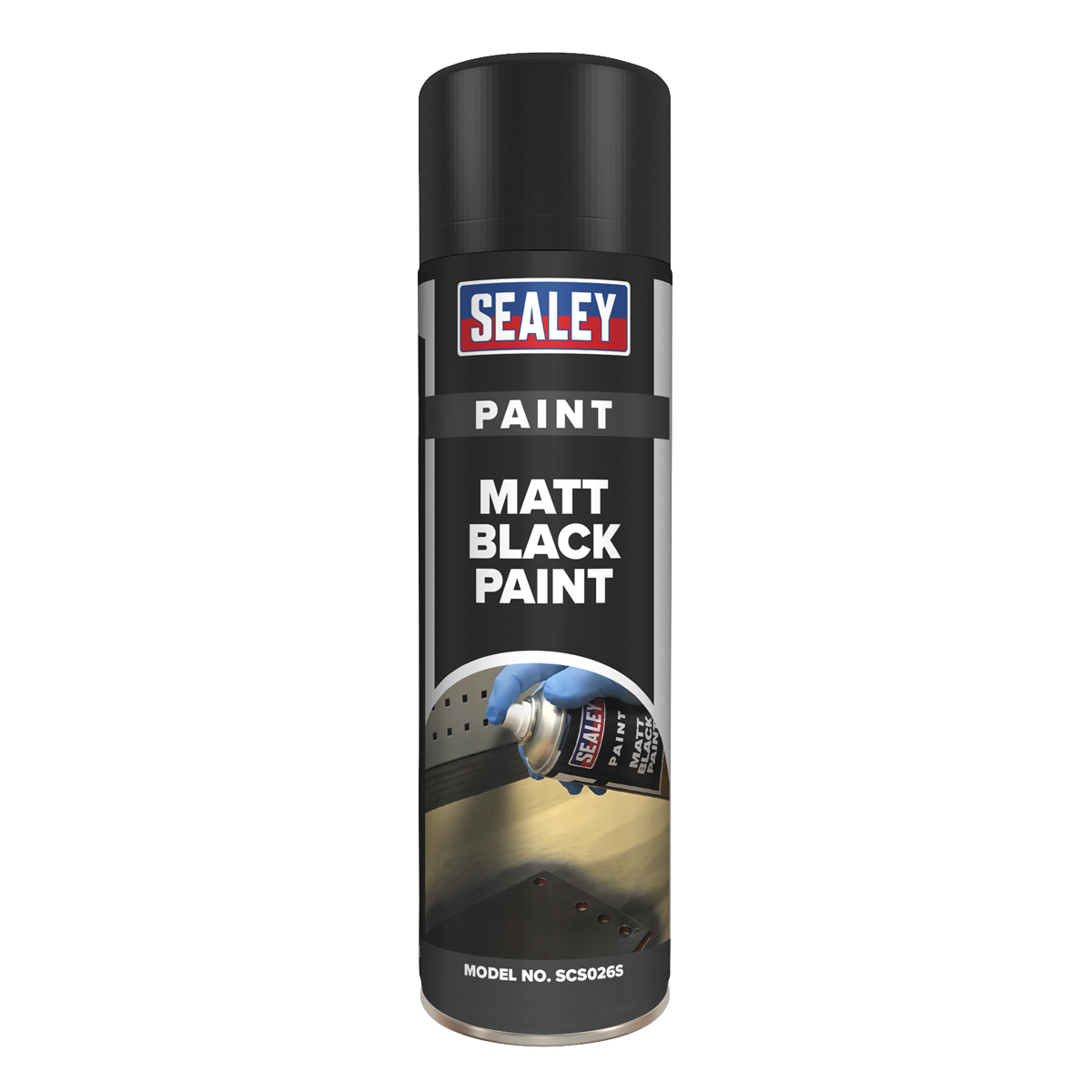 Sealey SCS026S Matt Paint 500ml - Black