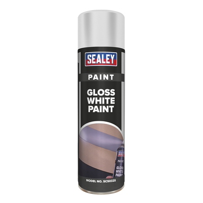 Sealey SCS032S Gloss Paint 500ml - White