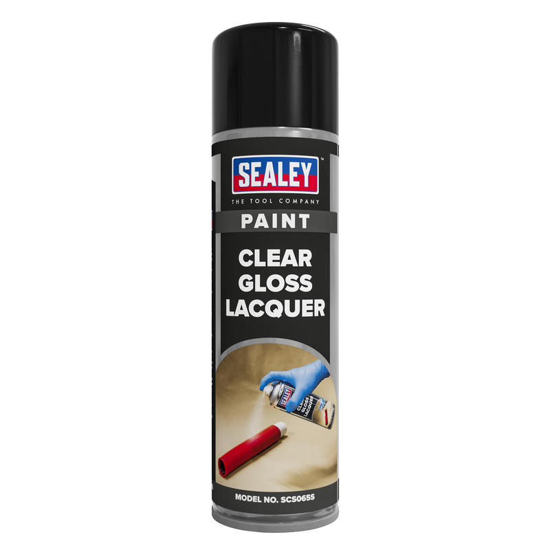 Sealey SCS065 Gloss Lacquer 500ml, Clear - Pack of 6 - additional view 4