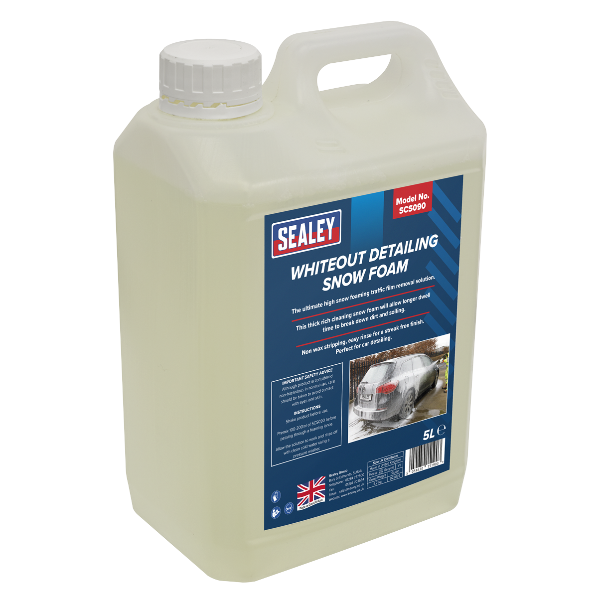 Sealey PW1860COMBO Pressure Washer with Snow Foam 130bar 420L/hr - additional view 3