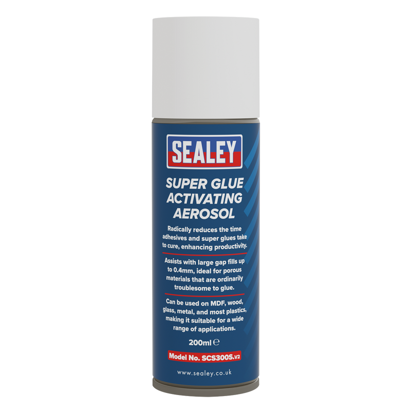 Sealey SCS300S Super Glue Activator Aerosol 200ml