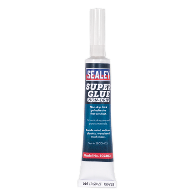 Sealey SCS303S Non-Drip Gel Super Glue 20g
