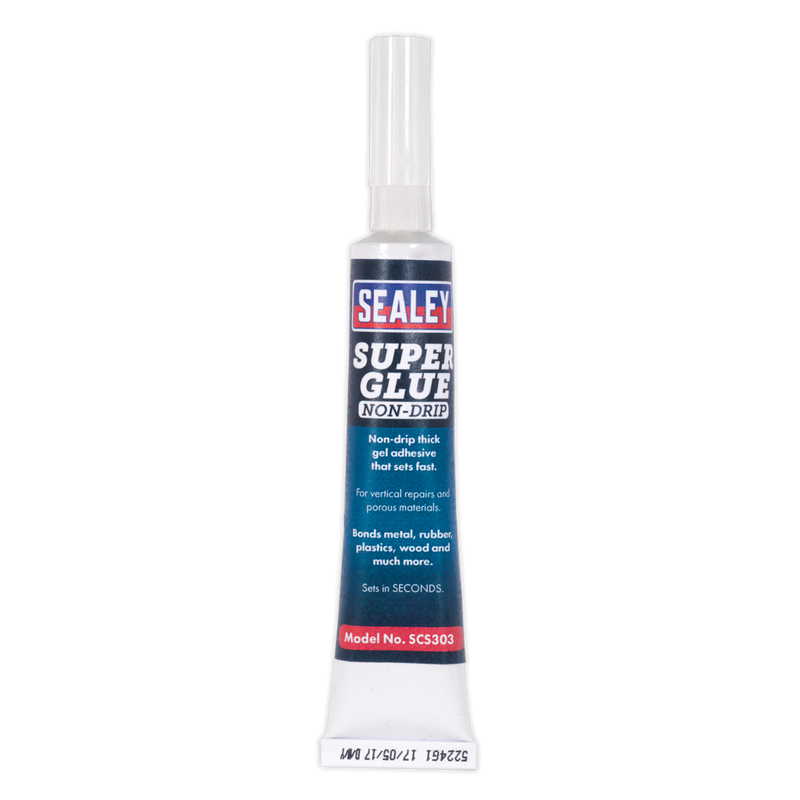 Sealey SCS303S Non-Drip Gel Super Glue 20g