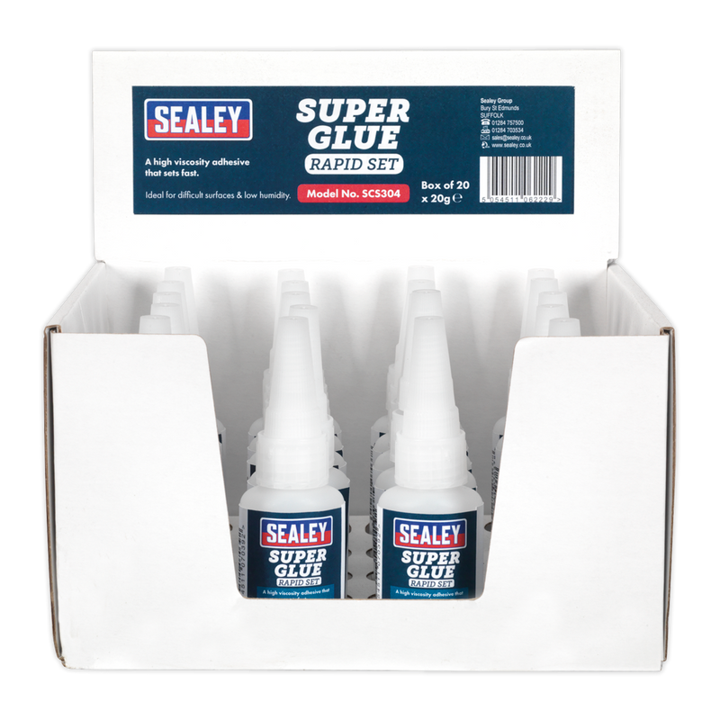 Sealey SCS304 Rapid Set Super Glue 20g - Pack of 20 - additional view 3