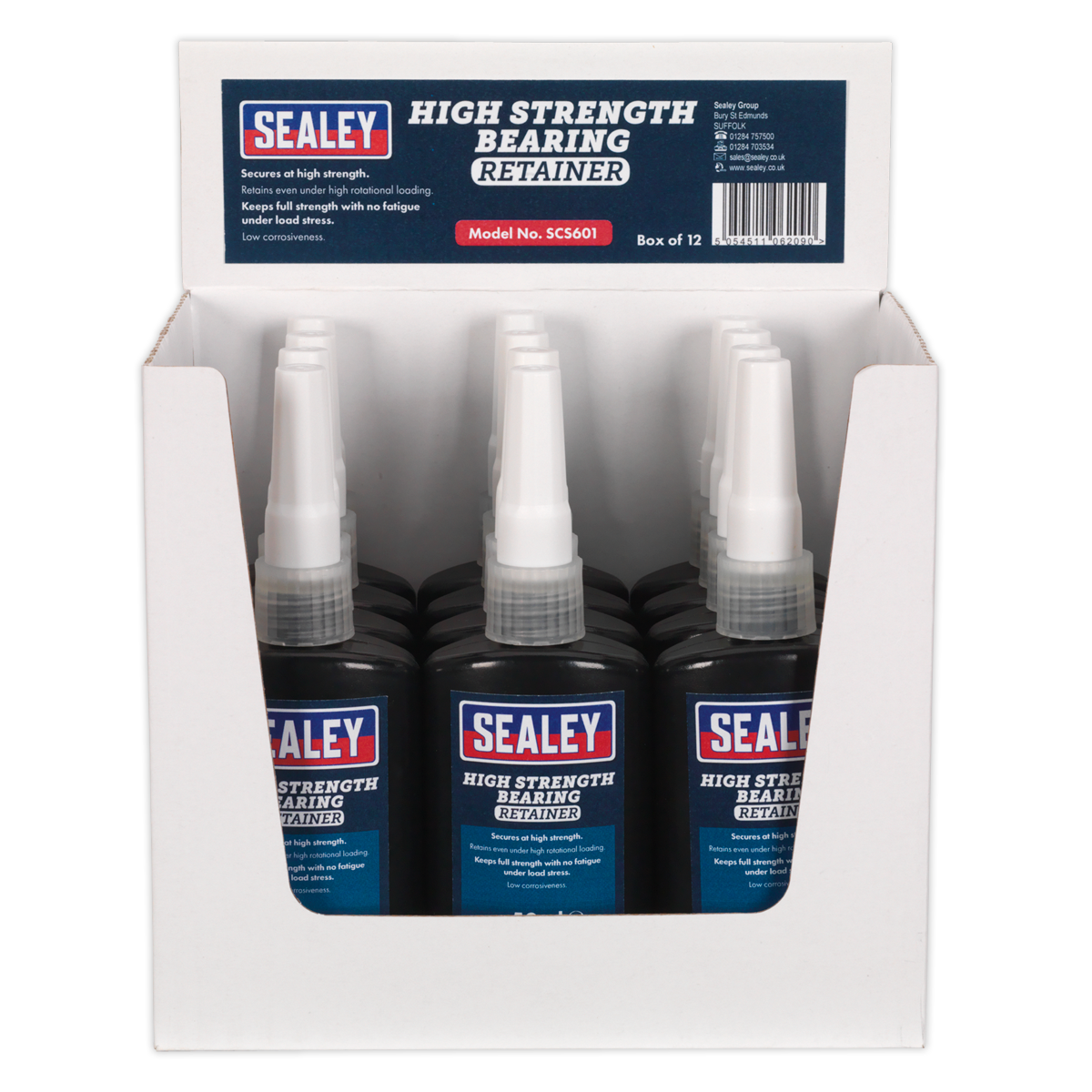 Sealey SCS601 High Strength Bearing Fit Retainer 50ml - Pack of 12 - additional view 3