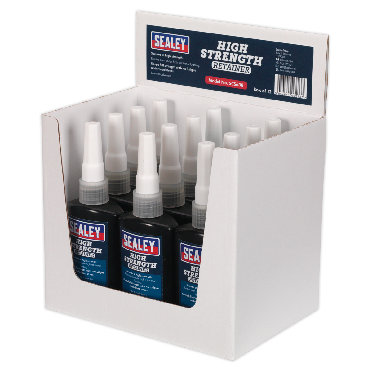 Sealey SCS638 High Strength Retainer 50ml - Pack of 12 - additional view 2