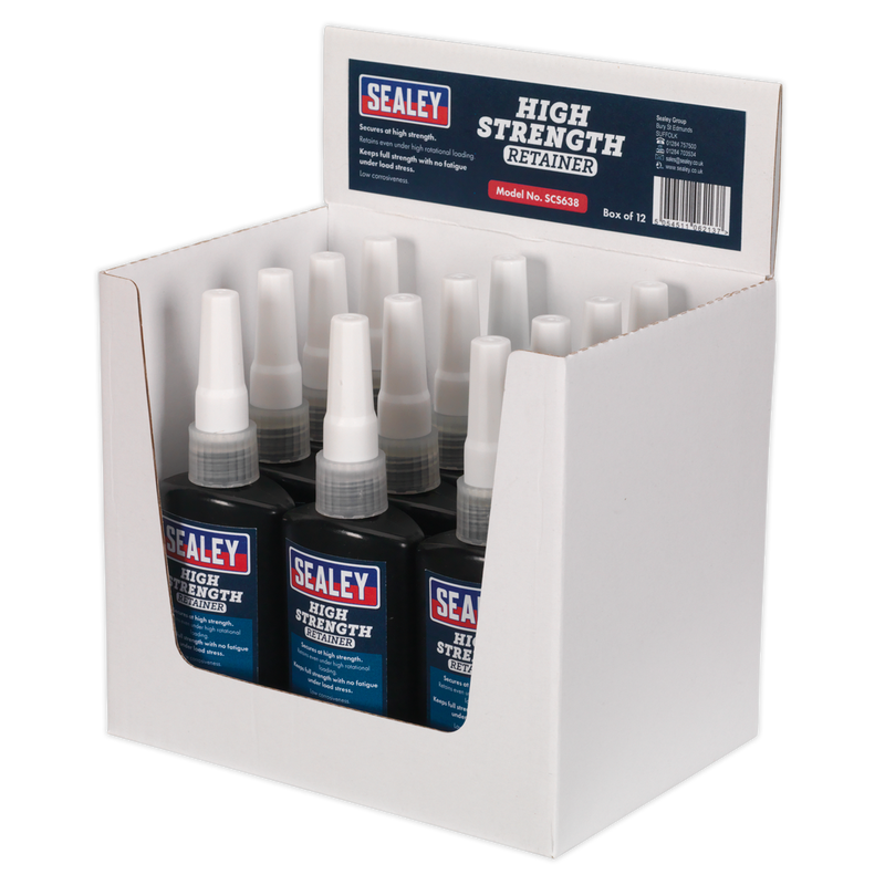 Sealey SCS638 High Strength Retainer 50ml - Pack of 12 - additional view 2