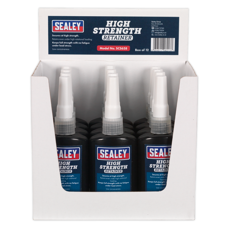 Sealey SCS638 High Strength Retainer 50ml - Pack of 12 - additional view 3
