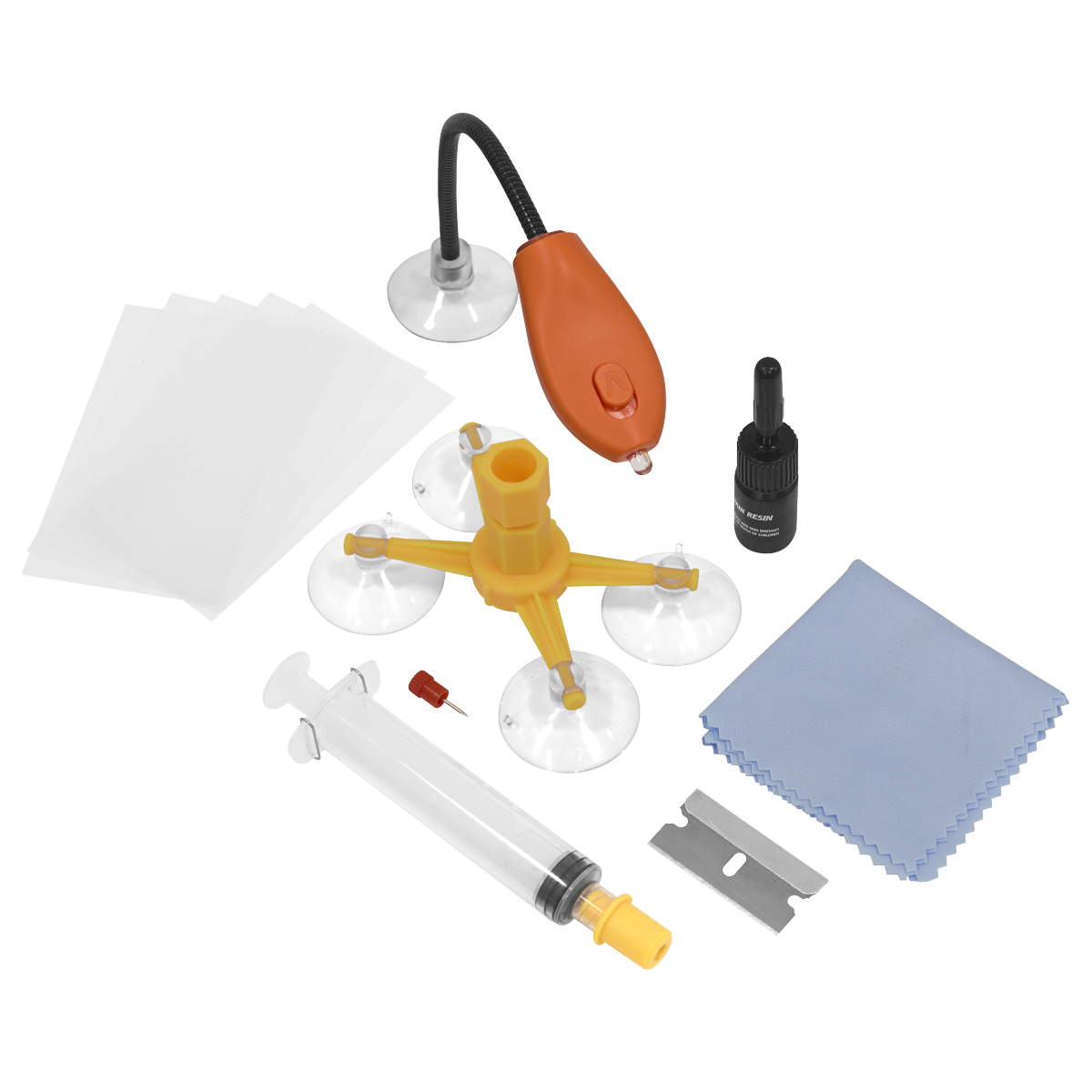 Sealey SCS902 Windscreen Repair Kit with UV Light - additional view 9