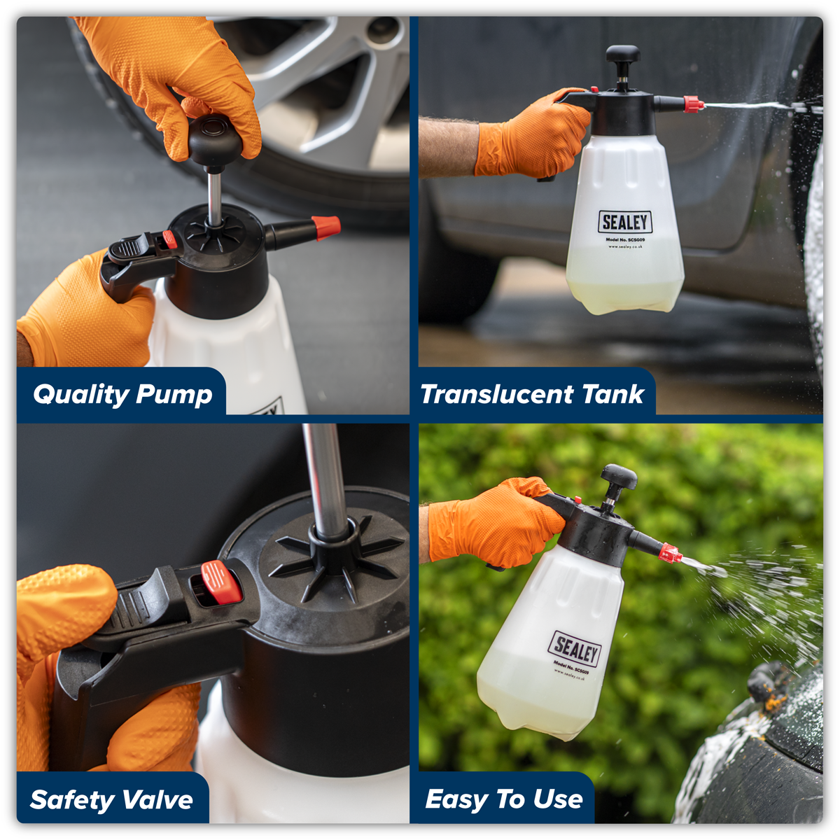 Sealey SCSG09 Snow Foaming/Detailing/Maintenance Pressure Sprayer 2L - additional view 13