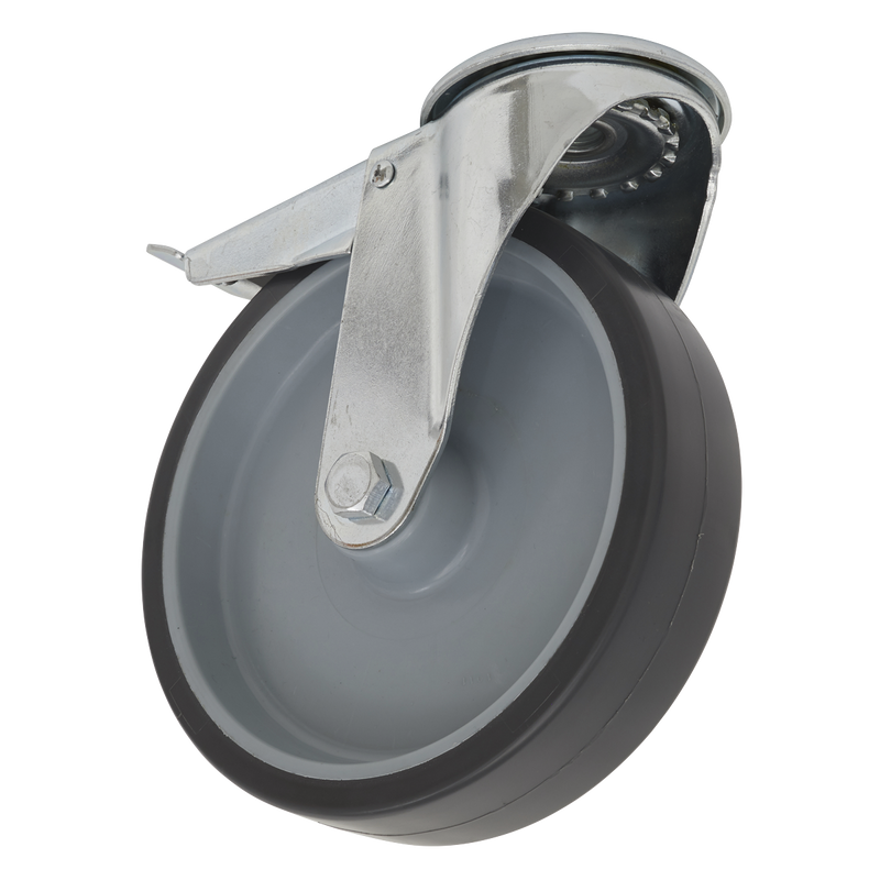 Sealey SCW2100SBLEM 100mm Castor Wheel with Bolt Hole & Total Lock