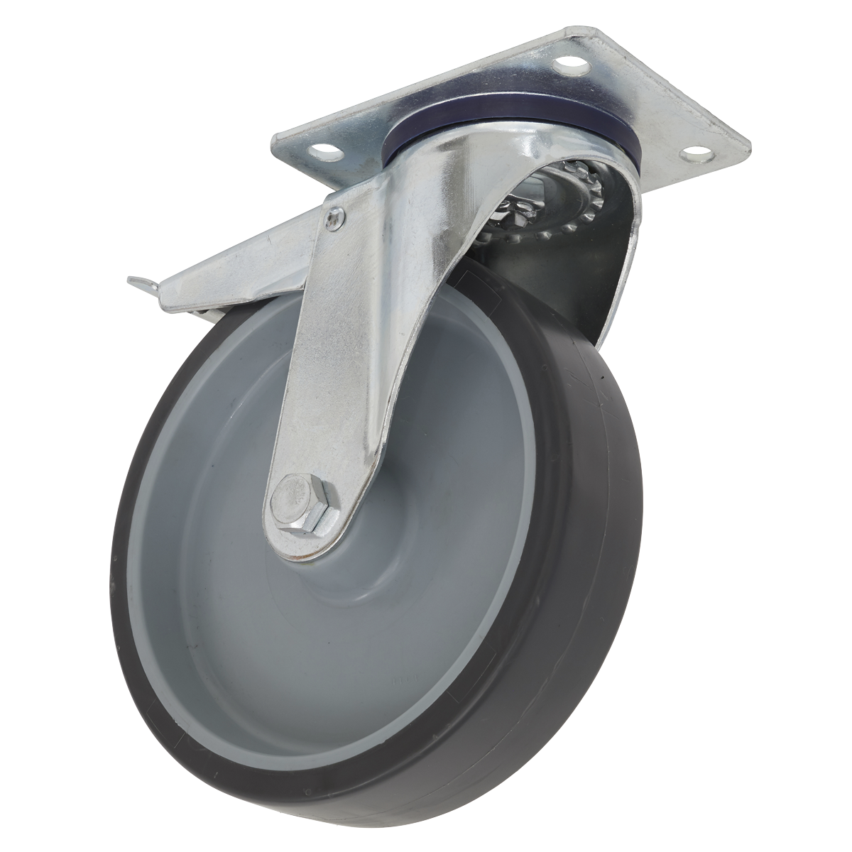 Sealey SCW2100SPLEM 100mm Castor Wheel with Swivel Plate & Total Lock