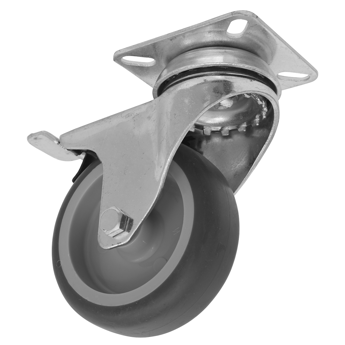 Sealey SCW275SPLEM 75mm Castor Wheel with Swivel Plate & Total Lock
